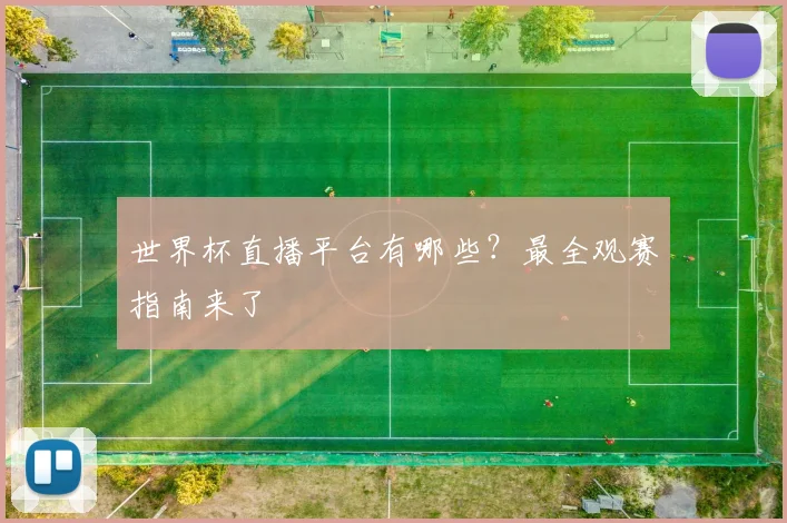 世界杯直播平台有哪些?最全观赛指南来了